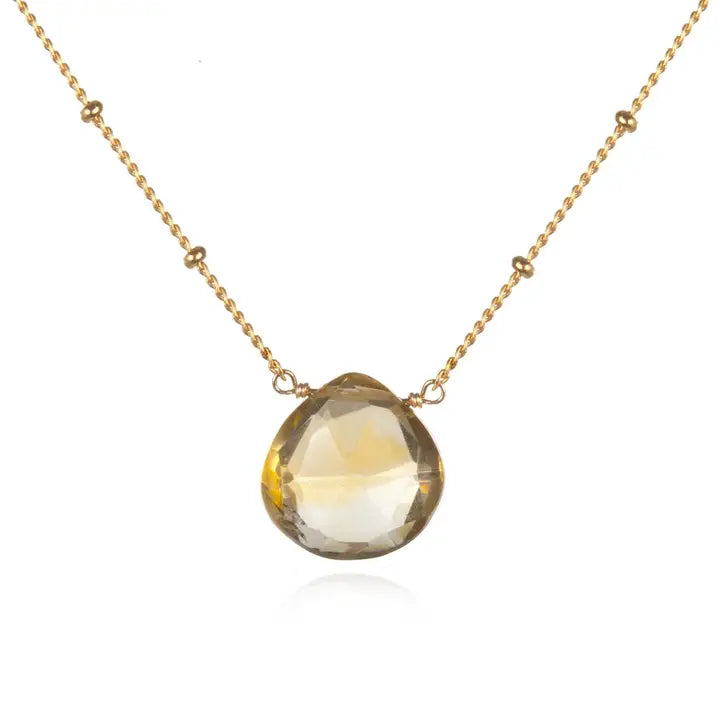 Brighter Than Sunshine Citrine Necklace