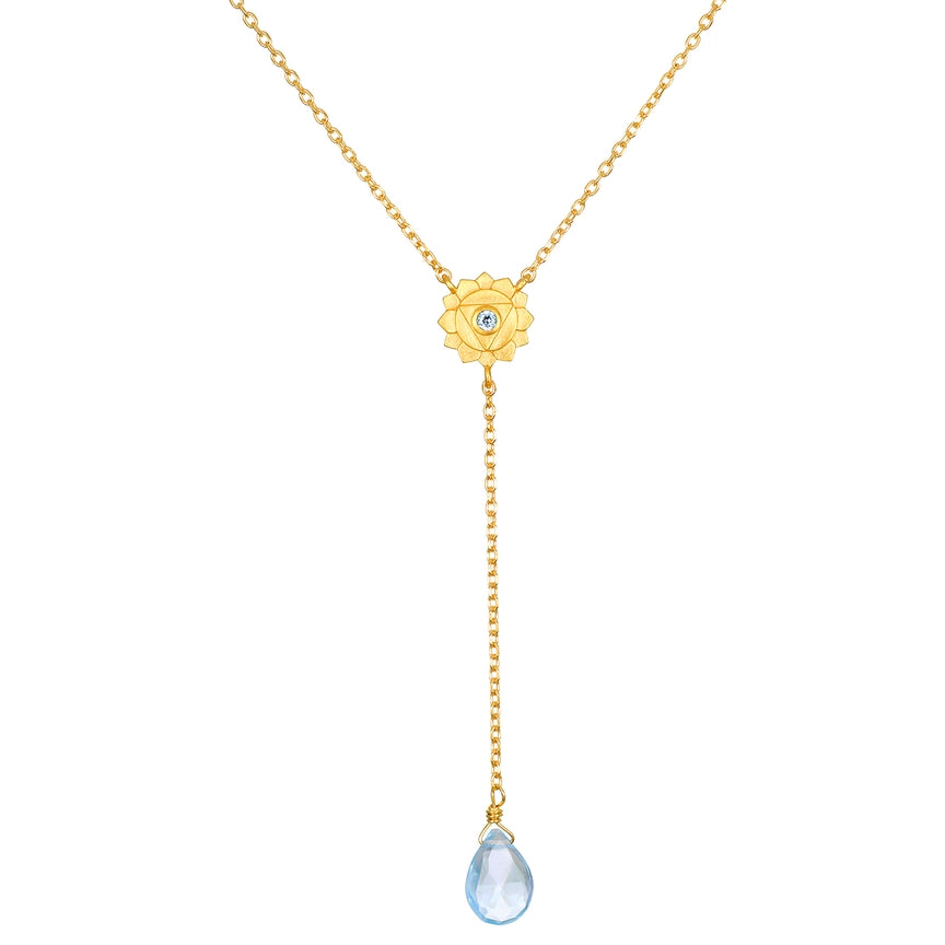 Speak with Strength Chakra Lariat Necklace