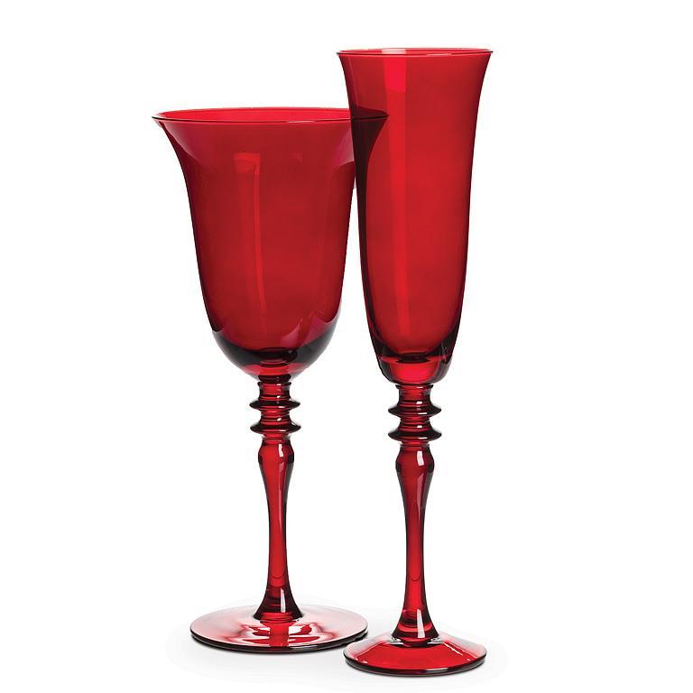 Flared Red Goblet