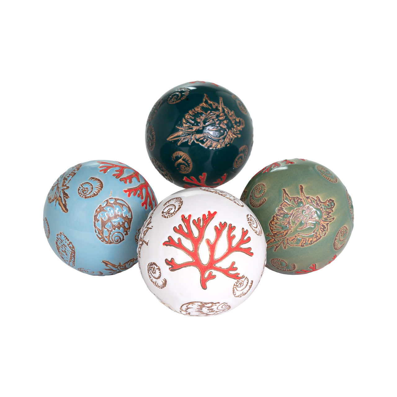 Coastal Spheres- Set of 4