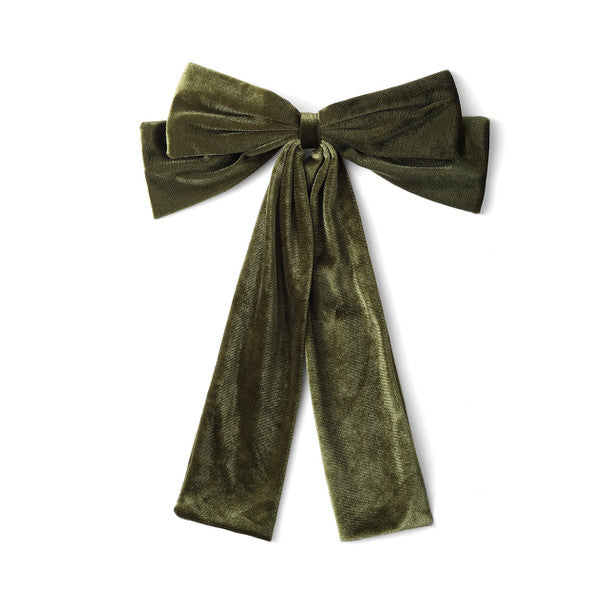 Velvet Double Bow Hair Clip