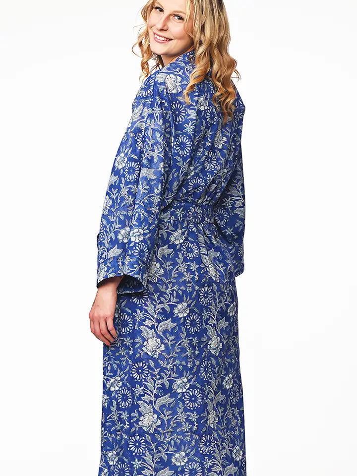 Lalita Block Print Kimono Robe
