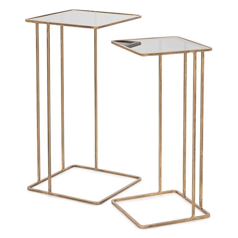 Antique Nesting Cocktail Table Set