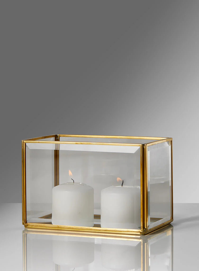 Beveled Glass Gold Box