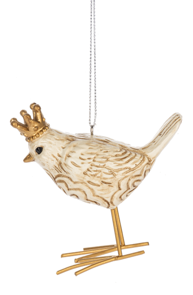 Crowned Bird Ornament