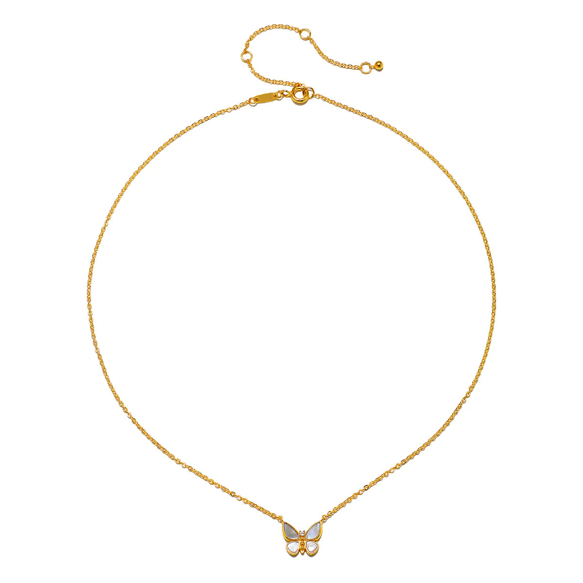 Renewed Hope Pearl Butterfly Necklace