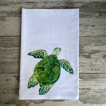 Green Sea Turtle Kitchen Towel