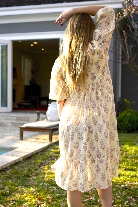 Rumi Block Printed Dress