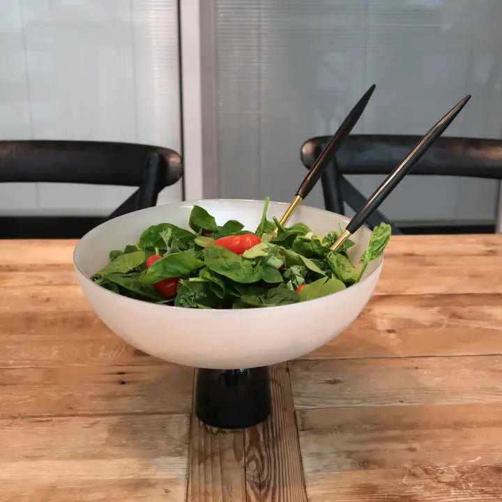 Black and Gold Salad Servers