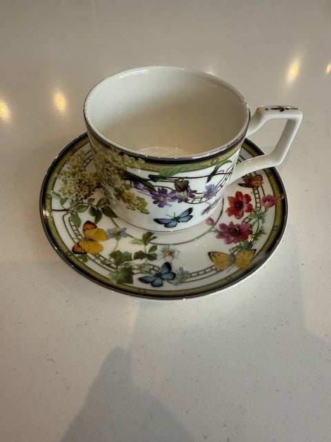Butterfly Teacup & Saucer