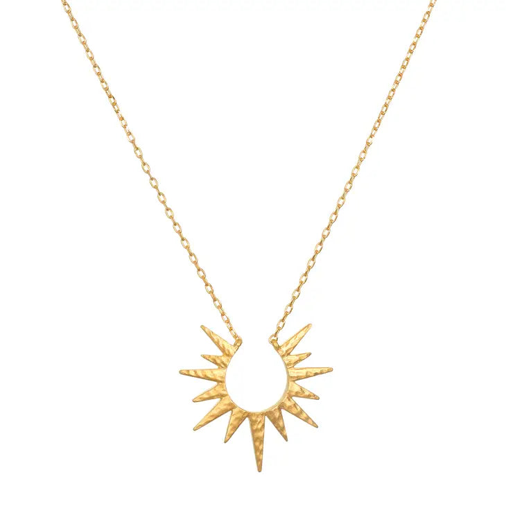 Incandescent Glow Gold Starburst Necklace