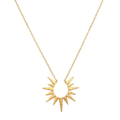 Incandescent Glow Gold Starburst Necklace