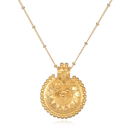 Gold Mandala Necklace