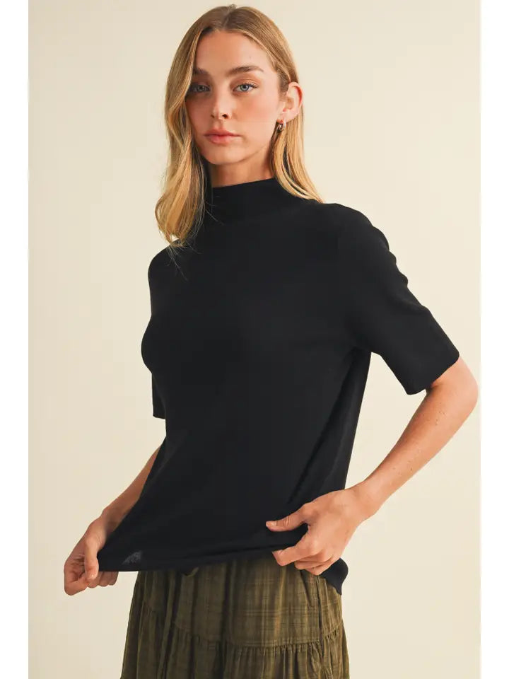 Jane Mock Neck Sweater