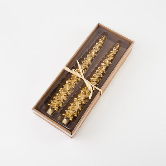 Gold Leaf Tree Taper Candle