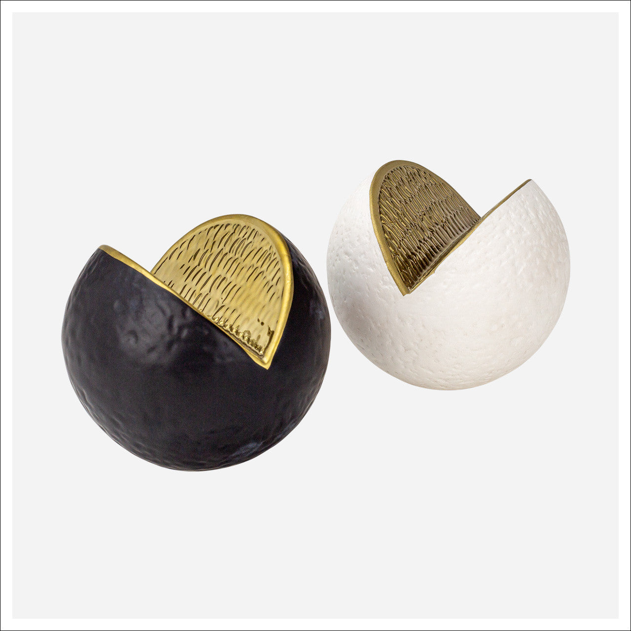 Modern Lemon Sculptures Set