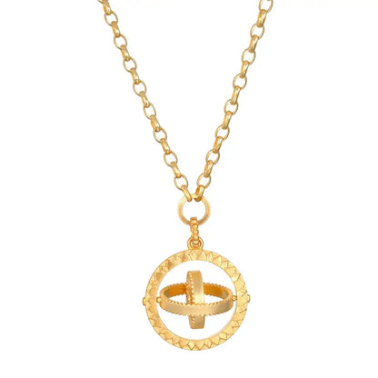 Infinite Devotion White Topaz Spinner Mandala Necklace