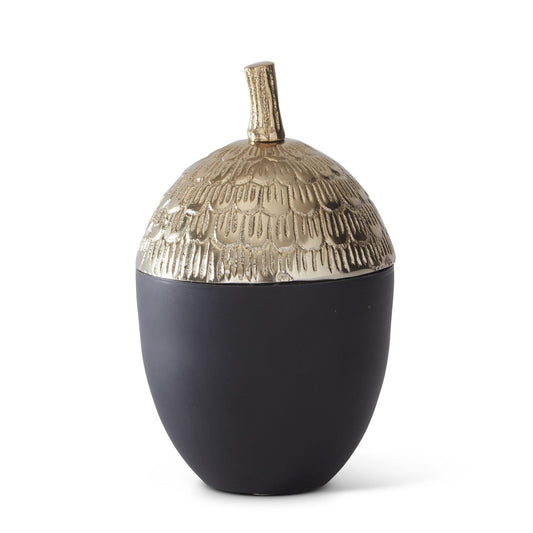 Gold Lidded Acorn Candle
