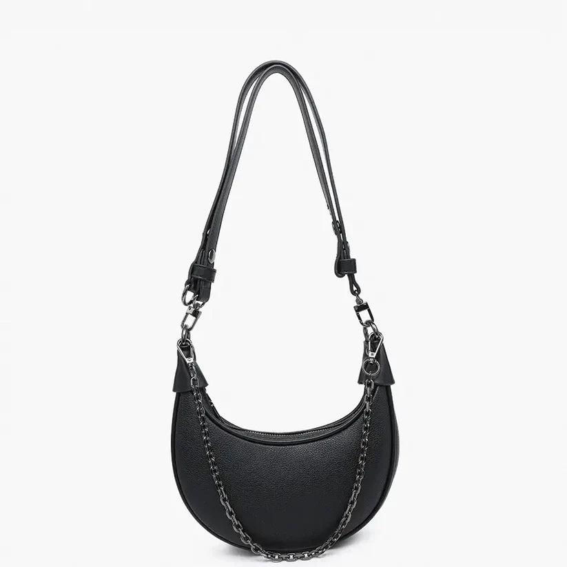 Zora Moon Shoulder Bag w/ Chain