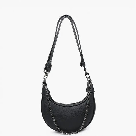 Zora Moon Shoulder Bag w/ Chain