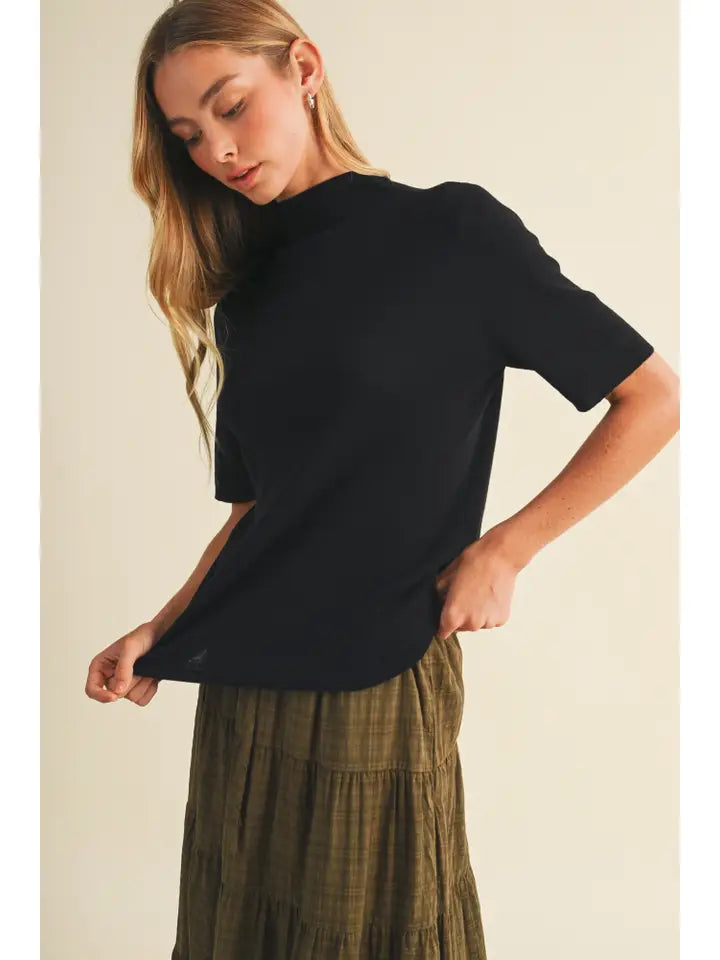 Jane Mock Neck Sweater