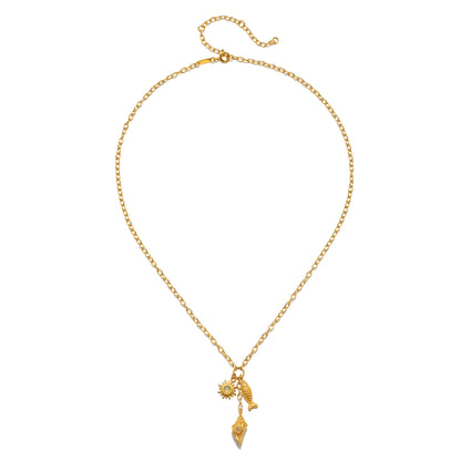 Healing Light Ocean Charm Necklace