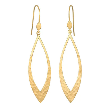 Emerging Beauty Gold Lotus Petal Earrings