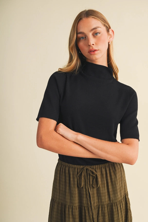 Jane Mock Neck Sweater