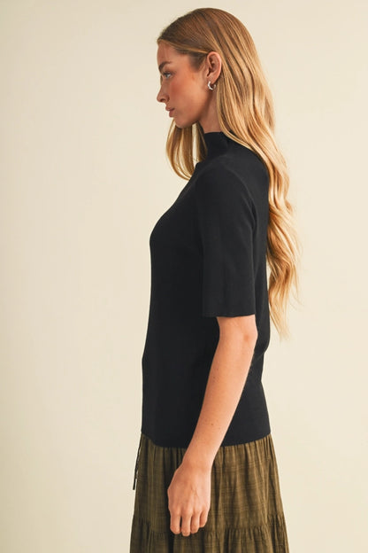 Jane Mock Neck Sweater