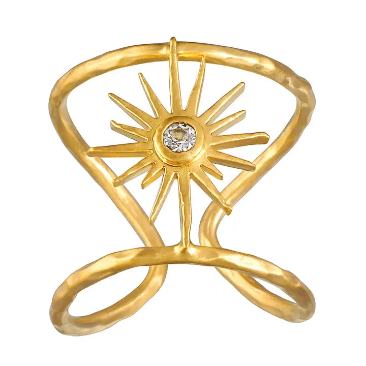 Divine Dreams Starburst Adjustable Ring