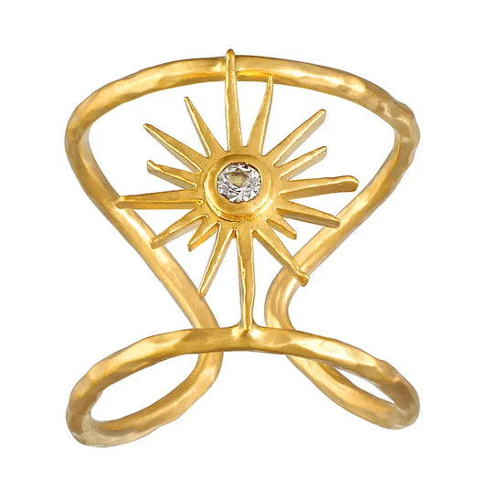 Divine Dreams Starburst Adjustable Ring