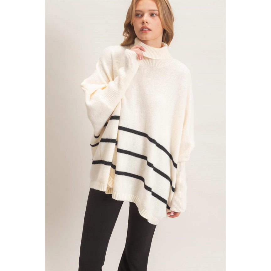 Adele Poncho Sweater
