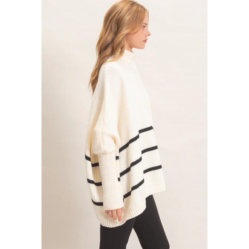Adele Poncho Sweater