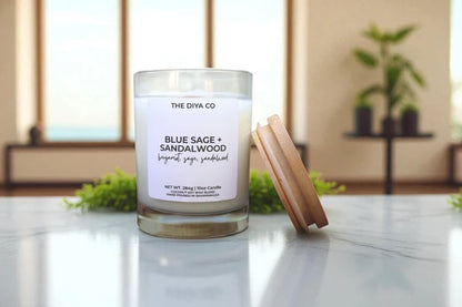 Blue Sage and Sandalwood Candle