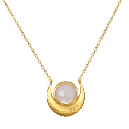 Cradled in Light Moonstone Necklace