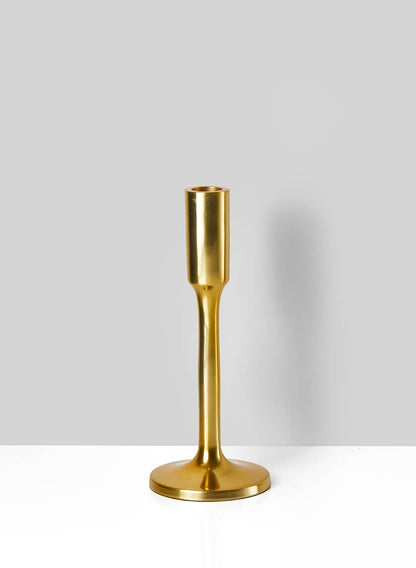 Alsace Shiny Gold Candlestick Holder