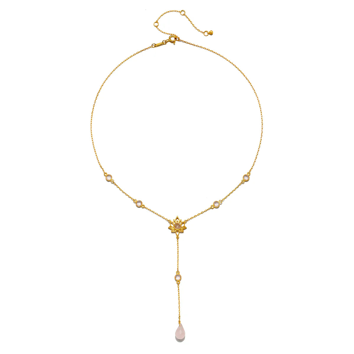 Transformed by Love Lotus Lariat Necklace