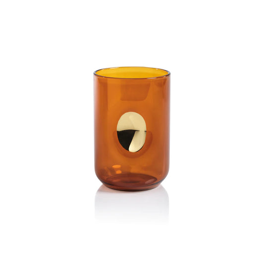 Desert Amber Aperitivo Tumbler with Gold Accent