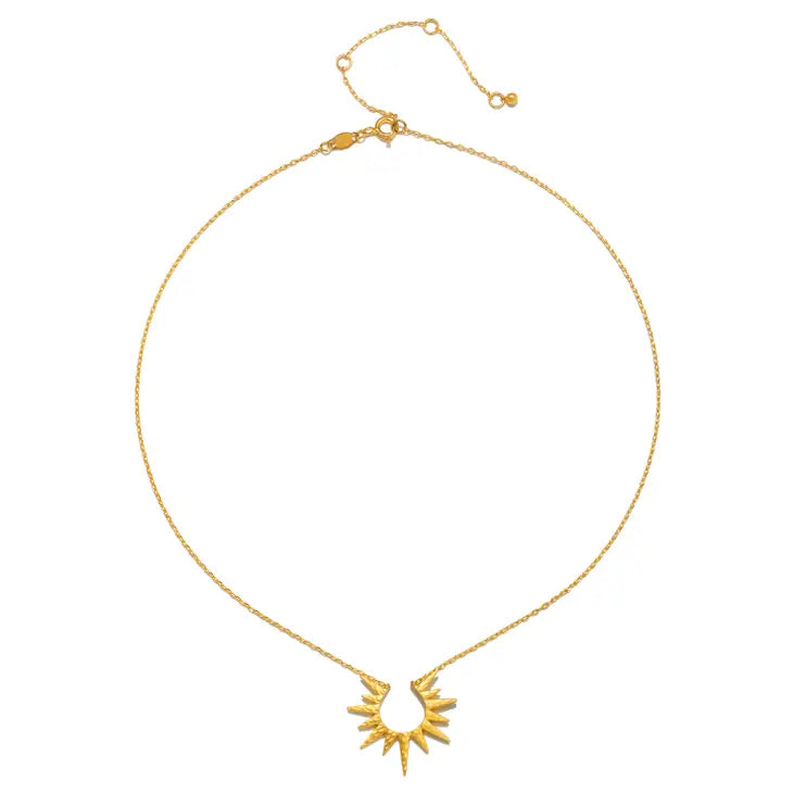 Incandescent Glow Gold Starburst Necklace