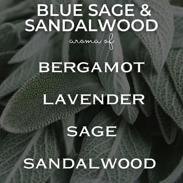 Blue Sage and Sandalwood Candle