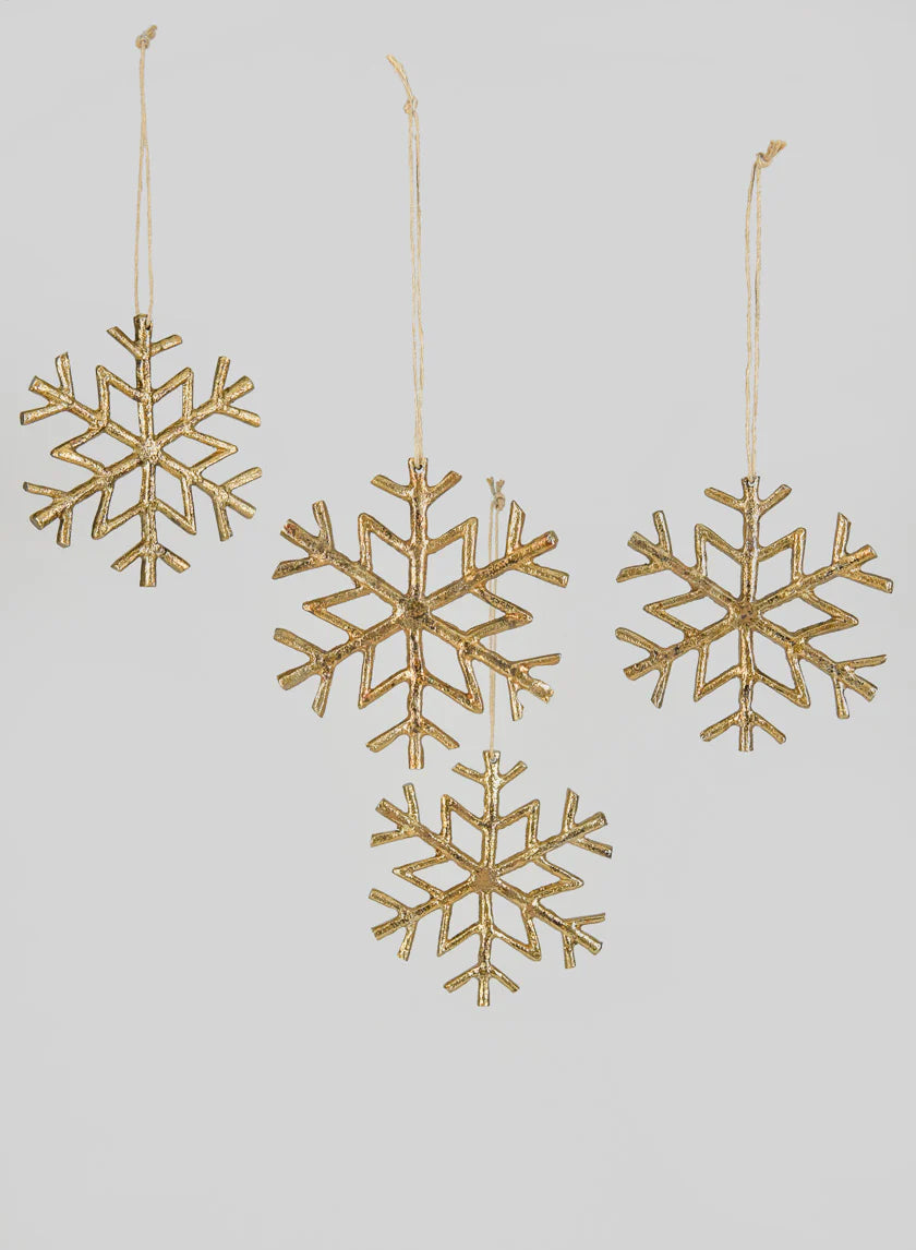 Gold/ Bronze Metal Snowflake