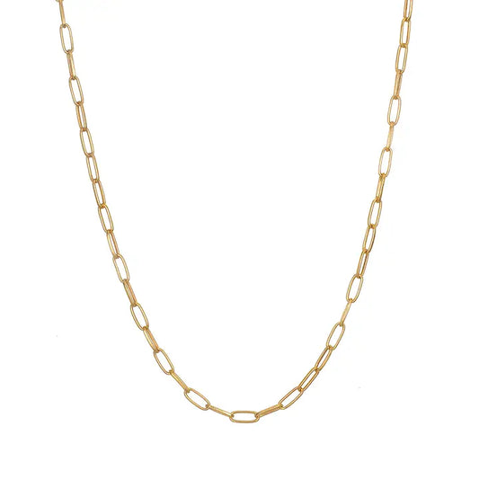 Classic Beauty Paperclip Chain Necklace