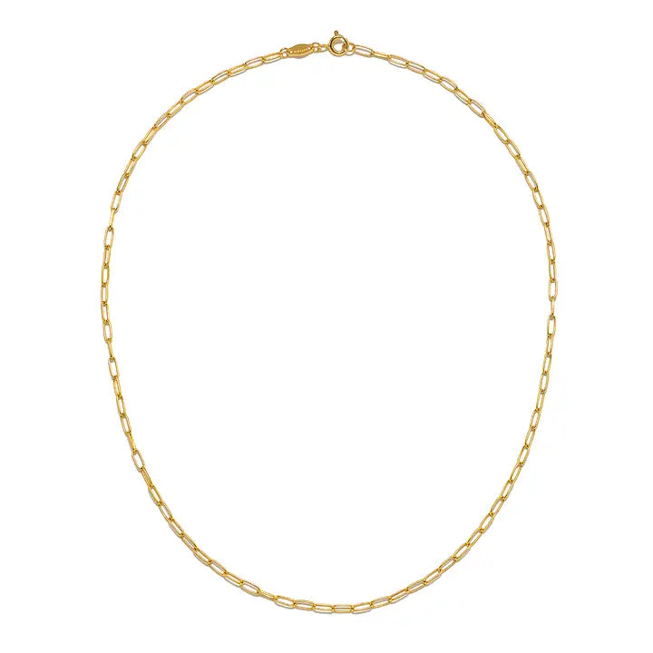 Classic Beauty Paperclip Chain Necklace