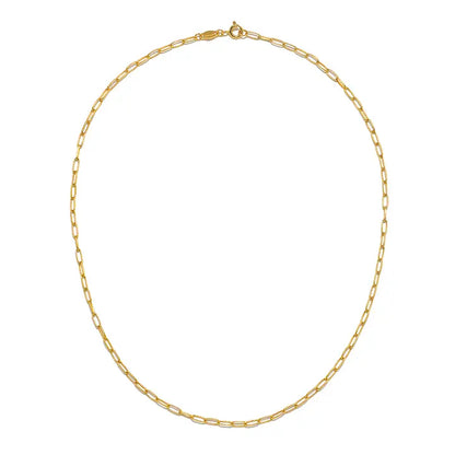 Classic Beauty Paperclip Chain Necklace