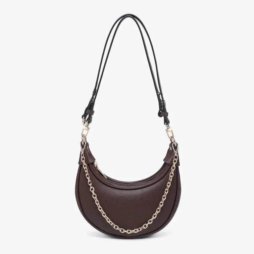 Zora Moon Shoulder Bag w/ Chain