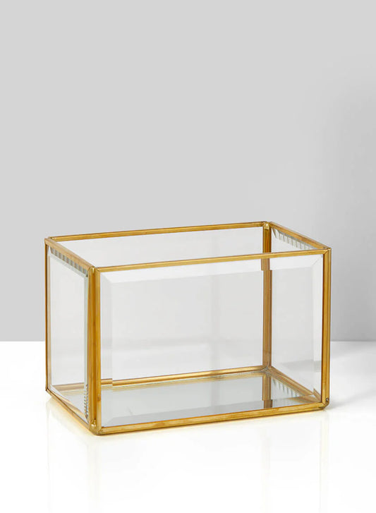 Beveled Glass Gold Box
