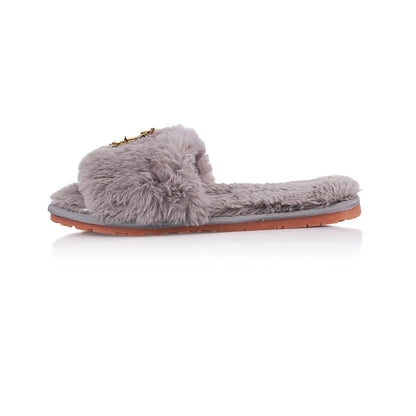 Don't Look Down Slippers Grey