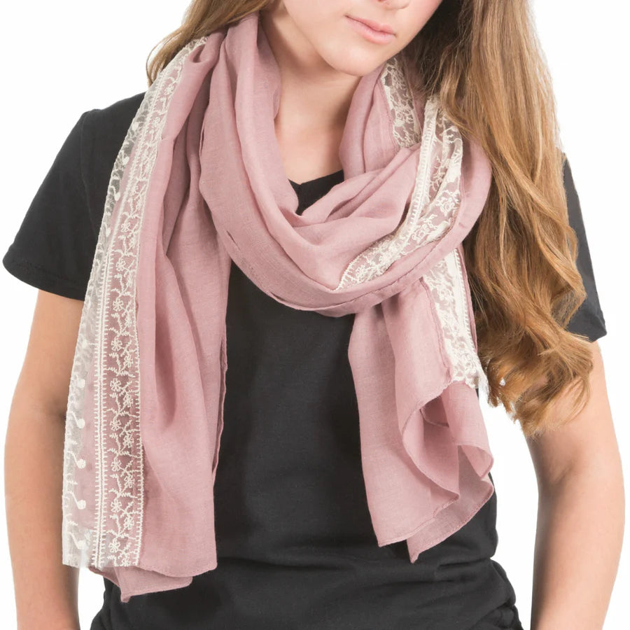 Lace Accent Scarf