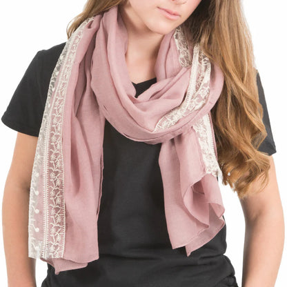 Lace Accent Scarf