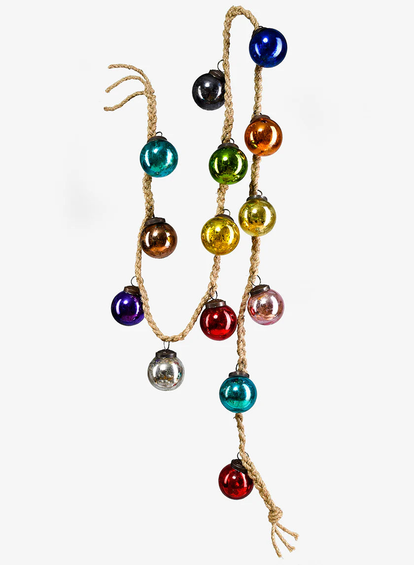 Multicolor Glass Ball Garland